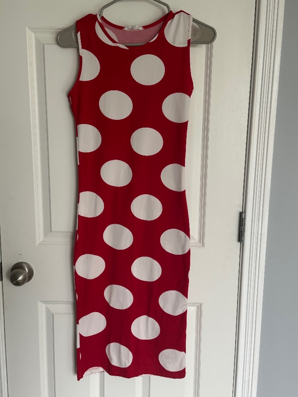 Capella Apparel Red and White Bodycon Dress